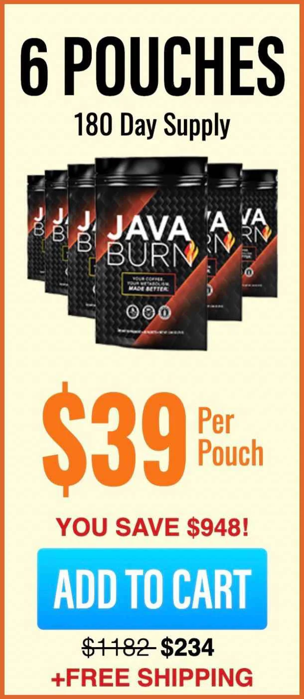 Java Burn 6 Pouches